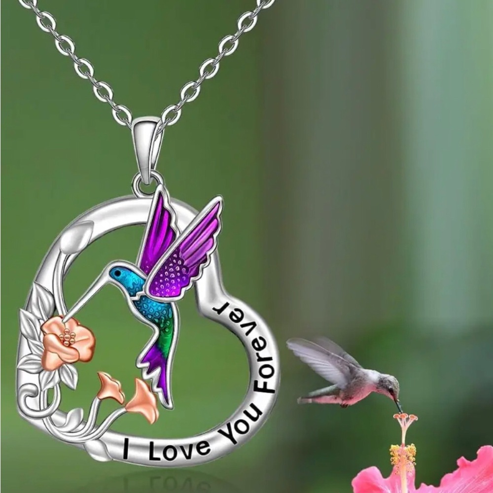 Hummingbird Heart Mother’s Day Necklace